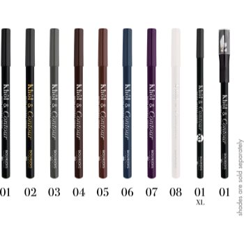 Bourjois Khôl & Contour Extra Longue Tenue dermatograf persistent cu ascutitoare - imagine 3